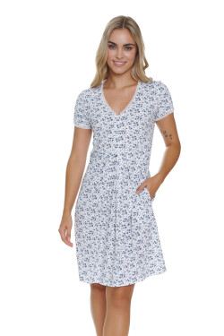 Nočná košeľa TCB.5335 bielo-modrá - Doctor Nap XXL