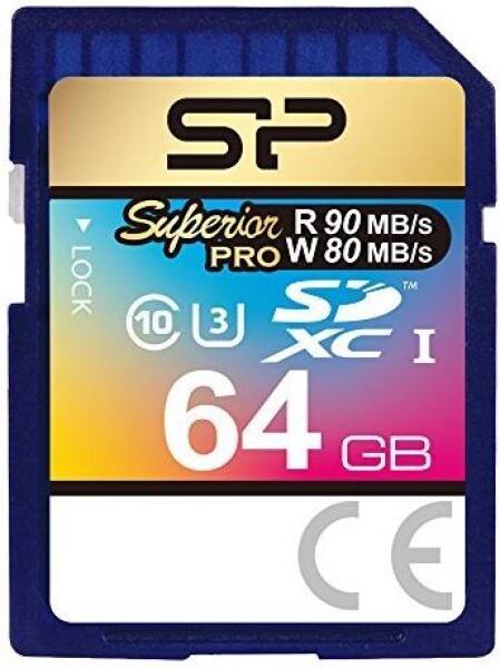 Silicon Power Superior Pro SDXC 64 GB Class 10 UHS-I/U3 (SP064GBSDXCU3V10)