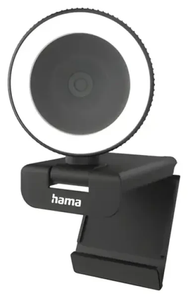 HAMA C-850 Pre čierna / Webkamera / QHD 2560×1440 / 30 fps / mikrofón / LED ring / USB 2.0 (00139989)