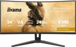 34" IIYAMA G-Master GCB3486WQSCP-B1 čierna / LED / VA / Curved 1500R / 3440 x 1440 / 21:9 / 0.4 ms / 4000:1 / 500cd-m2 / (GCB3486WQSCP-B1)