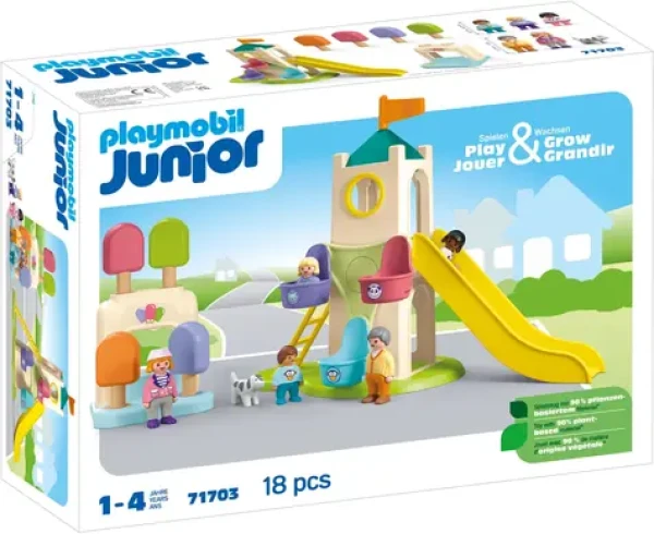 Playmobil® Junior 71703 Dobrodružná veža so zmrzlinovým stánkom