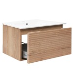 Kúpeľňová skrinka s umývadlom Naturel Savona 98x43x44, 8 cm dub halifax mat SAVONA100DH SAVONA100DH
