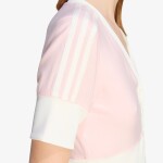 Tričko adidas V-Neck Shirt With Buttons Sandy Pink S
