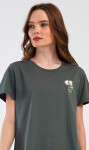 Dámske capri pyžamo Marie khaki 4XL