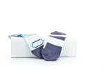 Little Shoes Ponožky šport hexagon kids bf white turquoise, 2 páry Veľkosť ponožiek: 35-38 EU EUR