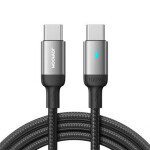 Joyroom S-CC100A10 Nabíjací kábel USB-C(M) - USB-C(M) 100W 1.2m čierna (S-CC100A10 1.2m CB)