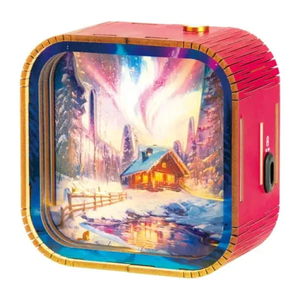 2KIDS TOYS 3D drevená skladačka Lampička Polárna žiara
