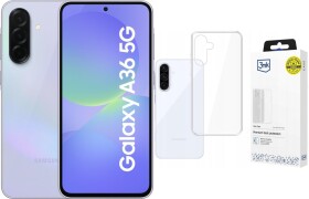 Samsung Galaxy A36 5G 6/128GB Fioletowy (SM-A366BLVBEUE) + Etui Clear Case