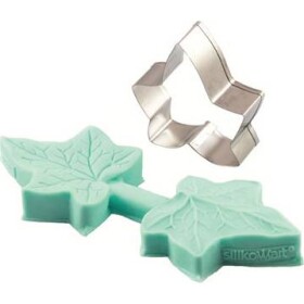 Žilkovač a vykrajovátko list břečťanu 3x4cm - Silikomart - Silikomart