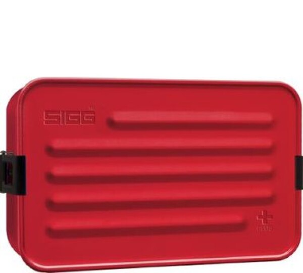 SIGG Metal Box Plus L červená / Olovrantový box / Hliník / 22.9 x 14.5 x 6 cm (8698.10)