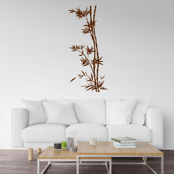 Veselá Stena Samolepka Bambus Farba: hnedá, Veľkosť: 45 x 97 cm