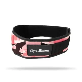 Dámsky fitness opasok Pink Camo - GymBeam (M, ružová) (8181-3-m)