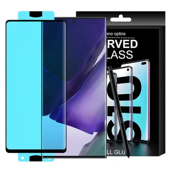 Hurtel 3D Edge Nano Flexi Glass čierna / Hybridné sklo / Samsung Galaxy S21+ 5G / celoplošné s rámčekom