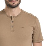 Bushman Pánske henley tričko Wray II, camel XXL
