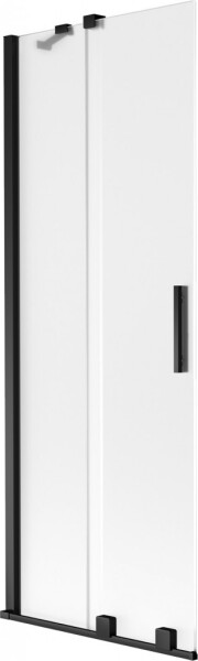 MEXEN/S - Velar dvojkrídlová posuvná vaňová zástena 70 x 150, dekor, čierna 896-070-000-31-70