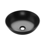 INVENA - Umývadlo na dosku DOKOS 39,5 cm, čierna pololesk CE-19-005-C