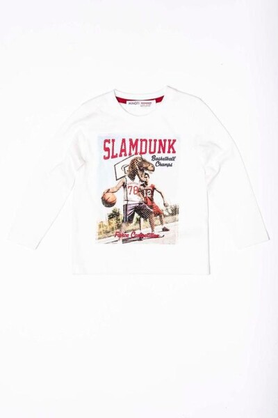 Chlapčenské tričko s dlhým rukávom, Minoti, EAST 7, biela - 68/80 | 6-12m