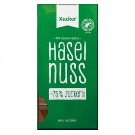 Mliečna čokoláda s lieskovými orieškami - Xucker (80 g) (46429-1-80g)