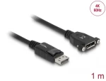 DeLock Kábel DisplayPort 1.2 (M) - DisplayPort 1.2 (F) 1m čierna (85114)