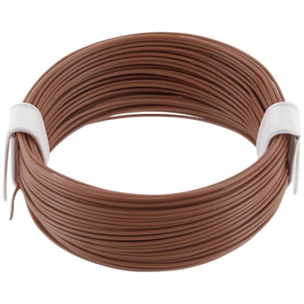 Econ connect KL004BR10 opletenie / lanko, 1 x 0.04 mm², hnedá, 10 m; KL004BR10