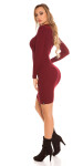 Sexy KouCla Ripp knit dress with mesh Einheitsgroesse