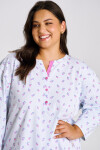 3462 DÁMSKE DLHÉ PYŽAMO YOLANDA 2XL-4XL Modrá 3xl