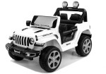 Mamido Mamido Elektrické autíčko SPEED 4x4 biele | 180W | EVA | LED | 2,4 Ghz | ECO koža | 12V7Ah
