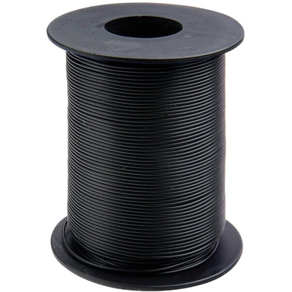 Donau Elektronik 125-S50-1 opletenie / lanko 1 x 0.25 mm² čierna 50 m; 125-S50-1