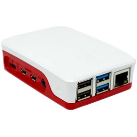 Raspberry Pi® RPI4-CASE-RW SBC skriňa Vhodné pre: Raspberry Pi® 4 B červená, biela; rb-casep4+06w