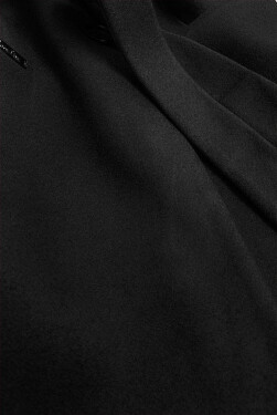 Klasický černý dámský kabát s vlny model 16147898 - ROSSE LINE Barva: odcienie czerni, Velikost: L (40)