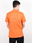 RVCA REYNOLDS Bright Orange pánske tričko s krátkym rukávom - M