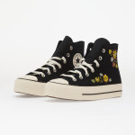 Tenisky Chuck Taylor All Star Lift Embroidered Flowers - Converse Black/ Egret/ Bright Outlook EUR 39.5