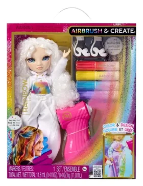 MGA Bábika Rainbow High Air Brush Create zelené oči