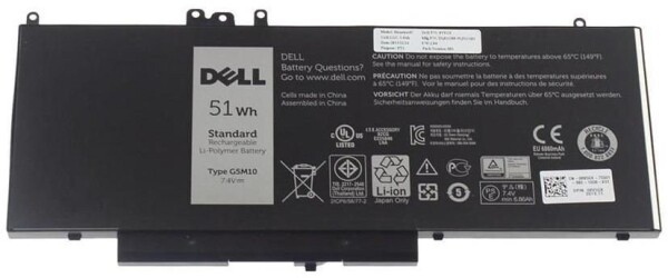 Dell Battery, 51WHR, 4 Cell,