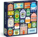 Galison Štvorcové puzzle Zbierka čajov