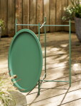 Garden Trading Skladací zahradný stolík Thistle Green Ø 46 cm