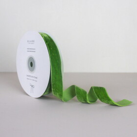 Bella Rose Zamatová stuha 2 cm – Olive (10 m)