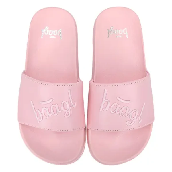 BAAGL Šľapky Logo Pink / veľ. 33