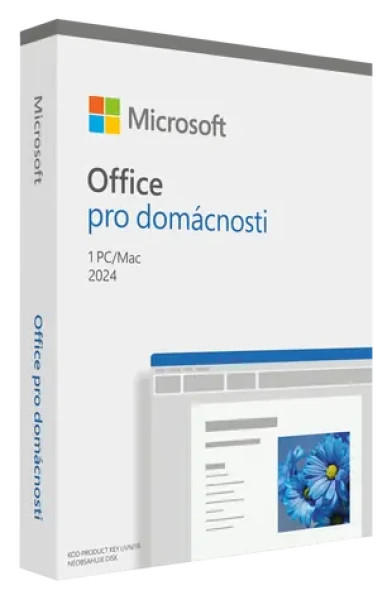 Microsoft Office 2024 pre domácnosti CZ / PC Mac / 64 bit / Bez média / Krabicová licencia (EP2-06834)