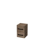 Kúpeľňová skrinka nízka s čiernou úchytkou SAT Cube Way 32,5x49,3x33 cm dub Wellington mat CUBE3CN32DW CUBE3CN32DW