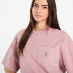 Tričko Carhartt WIP S/S Hudson Pocket T-Shirt UNISEX Daphne Chalk Wash L