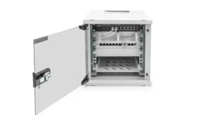 Digitus SOHO PRE 6U 10" / Nástenná skriňa / 325x315x300 mm / šedá / sklenené dvere (DN-49100)