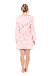 Dámsky župan Flora s kapucňou krátky 4856 3053 Pink Pearl - Vestis S