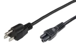 MicroConnect Power Cord US Typ B - C5 3M čierna / Americká koncovka (PE110830)