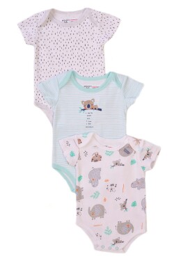 Detské body 3pack, Minoti, Koala 9, biele - 74/80 | 9-12m
