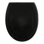 Spirella HARRY WC doštička čierna / soft-close / Easy Clip / polypropylén