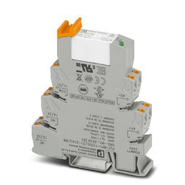 Phoenix Contact PLC-RPT-110UC/21-21AU/RW reléový modul, 110 V/DC, 50 mA, 2 prepínacie, 1 ks; 2900351