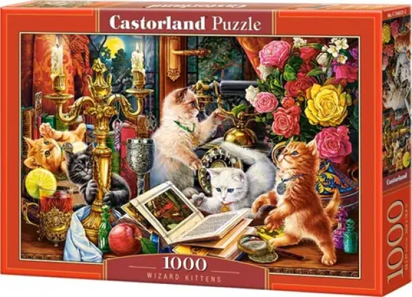 Castorland 104857 Puzzle Mačiatka kúzelníci