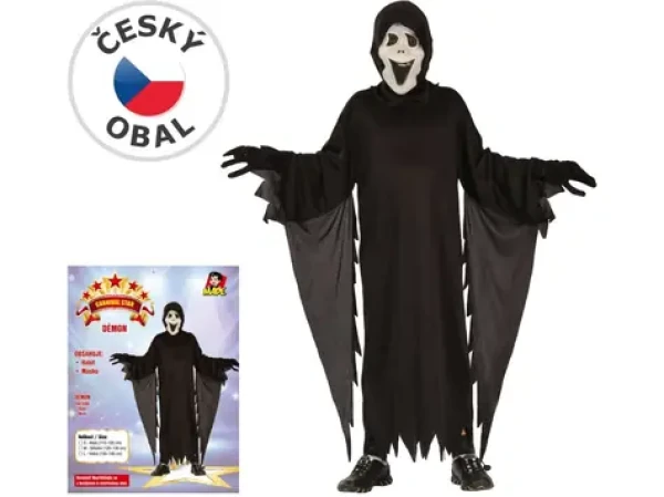 Made 03832 - Šaty na karneval - démon 110-120 cm