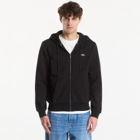 Mikina Lacoste Zipped Hoodie Black M